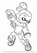 Splatoon Inkling Coloring Pages Draw Boy Drawing Male Step Drawingtutorials101 Tutorials Printable Color Splatoons Sketch Template Learn Bestcoloringpagesforkids 塗り絵 Sheets sketch template