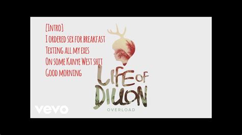 Life Of Dillon Sex For Breakfast Lyrics Video Youtube