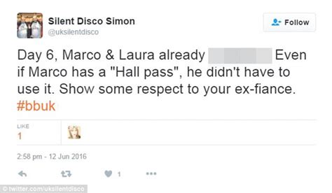 big brother 2016 s marco pierre white jr appears to have sex with laura carter daily mail online