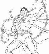 Superman Unleashed sketch template