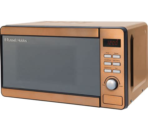 buy russell hobbs rhmdcp compact solo microwave copper  delivery currys