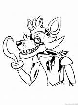 Animatronics Coloring4free Cartoons Coloring Pages Printable Foxy Related Posts sketch template