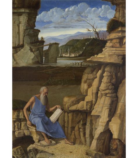 Giovanni Bellini Saint Jerome Reading In A Landscape
