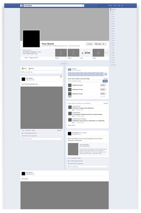 facebook timeline mockup psd  graphics