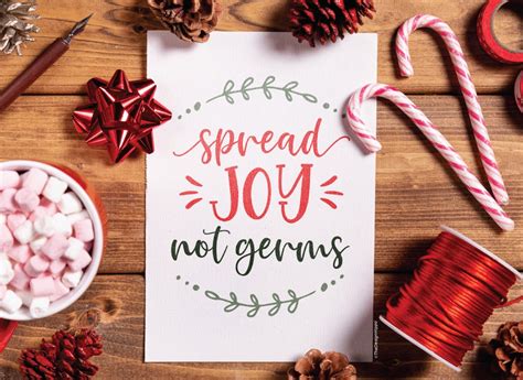 spread joy  germs  printable