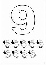 Coloring Number Pages Worksheets Numbers Preschool Kindergarten Kids Color Printable Worksheet Nine Worksheetfun Para Math Número Desenho Choose Board sketch template