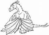 Dragon Coloring Pages Female Printable Filminspector sketch template