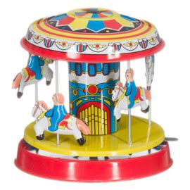 kermis carrousel met paardjes nostalgisch speelgoed timeless wonen