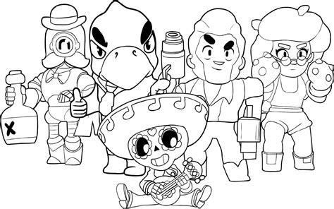 brawl stars coloring pages print