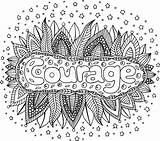 Courage Word Coloring Doodle Mandala Adults Outline Lettering Illustration Search Vector Ink Artwork Illustrations Dreamstime Vectors Clipart Stock sketch template