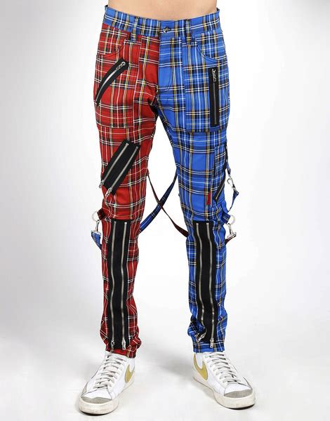 split leg madness unisex bondage pants w straps by tripp nyc blue