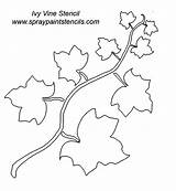 Ivy Vine Stencil Leaf Stencils Leaves Printable Template Vines Tattoo Tattoos Print Gif Poison Tree Spraypaintstencils Downloads Templates Coloring Pages sketch template