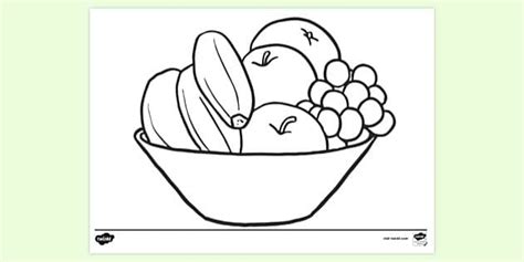 fruit basket picture  colouring colouring sheets