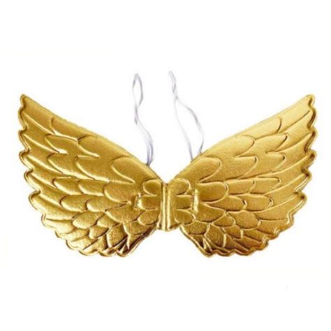 gold angel wings