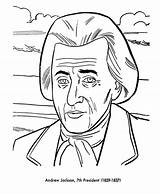 Jackson Andrew Coloring Pages Presidents Printables Usa Go Print Next Back sketch template