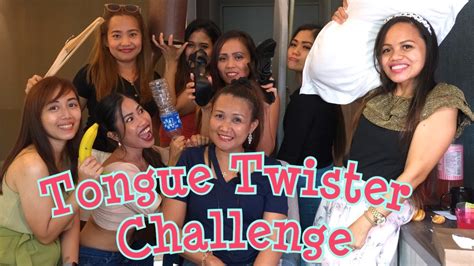Filipina Tongue Twister Challenge Youtube