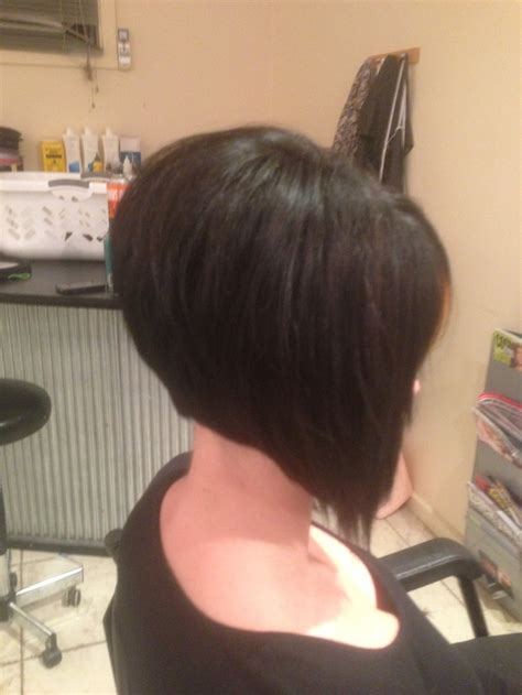 concave bob hairstyle front and back view short hairstyle 2013