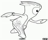 Mandeville Olympics London Coloring Olympic Mascots Pages Oncoloring Wenlock sketch template