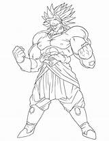 Broly Ball Dragon Dbz Coloring Pages Colouring Colo sketch template
