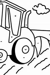 Plow Tractors sketch template
