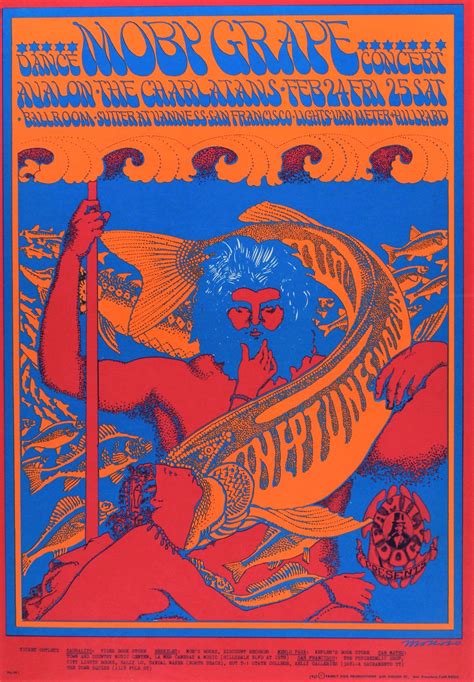 poster by victor moscoso neptune s notion february 1967 funky art