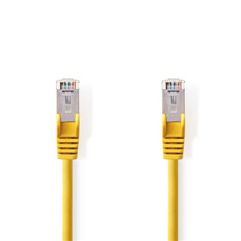 cate network cable sfutp rj male rj male    pvc yellow polybag