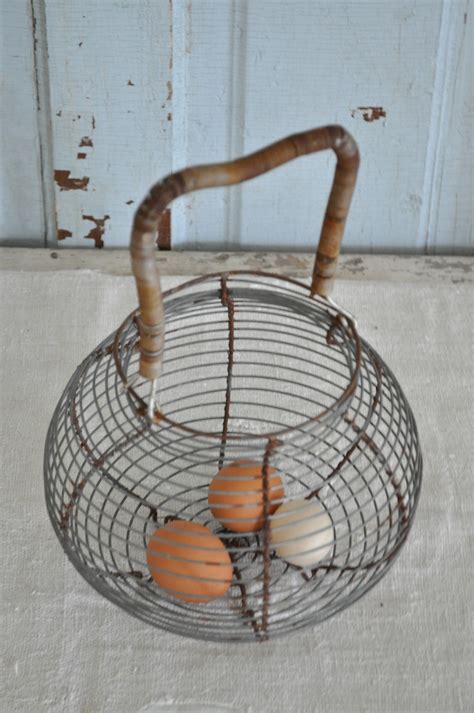wire egg basket beckys farmhouse