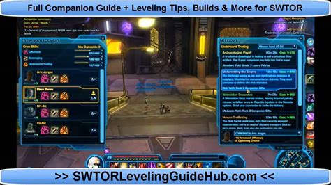 swtor companion gift guide  affection youtube