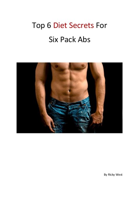 Top 6 Diet Secrets For Six Pack Abs