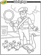 Cop Coloring Pages Getcolorings Traffic sketch template