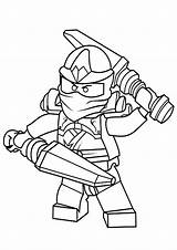 Coloring Pages Ninjago Jay Lego Kids sketch template