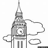 Londres Beng Netart Project Landmarks Coloriage sketch template