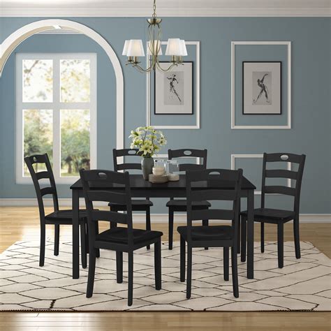 clearance dining table set   chairs  piece wooden kitchen table