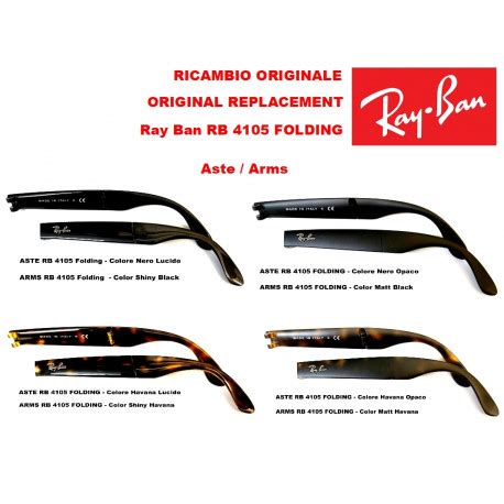 replacement arms ray ban folding rb
