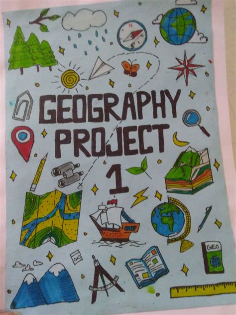 geography project front page design