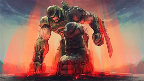 Cool Doom Illustration 4k Hd Games Wallpapers Hd