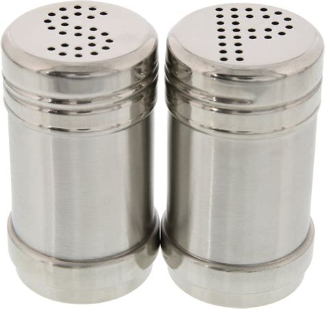 juvale salt  pepper shakers modern kitchen stainless steel salt