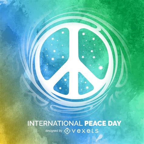 international peace day sign vector
