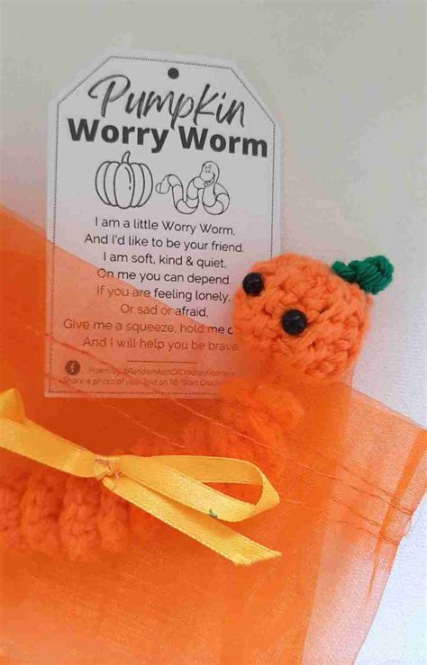 pumpkin worry worm poemtags  printable editable  canva