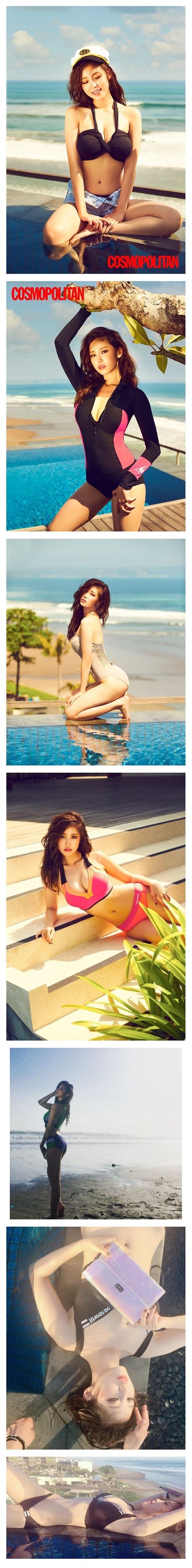 cosmopolitan jeon hyo sung bikini pictorial charless issue humor