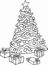 Coloring Tree Pages Christmas Big Popular sketch template