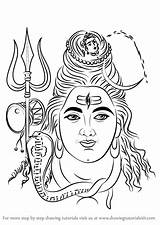 Shiva Lord Draw Face Drawing Step God Sketch Drawings Sketches Outline Pencil Hindu Vector Indian Tutorials Drawingtutorials101 Hinduism Getdrawings Paintingvalley sketch template