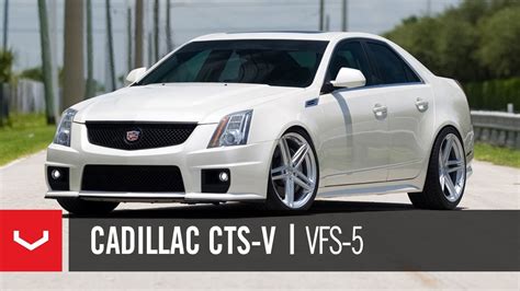 cadillac cts  supercharged sedan vossen vfs   youtube