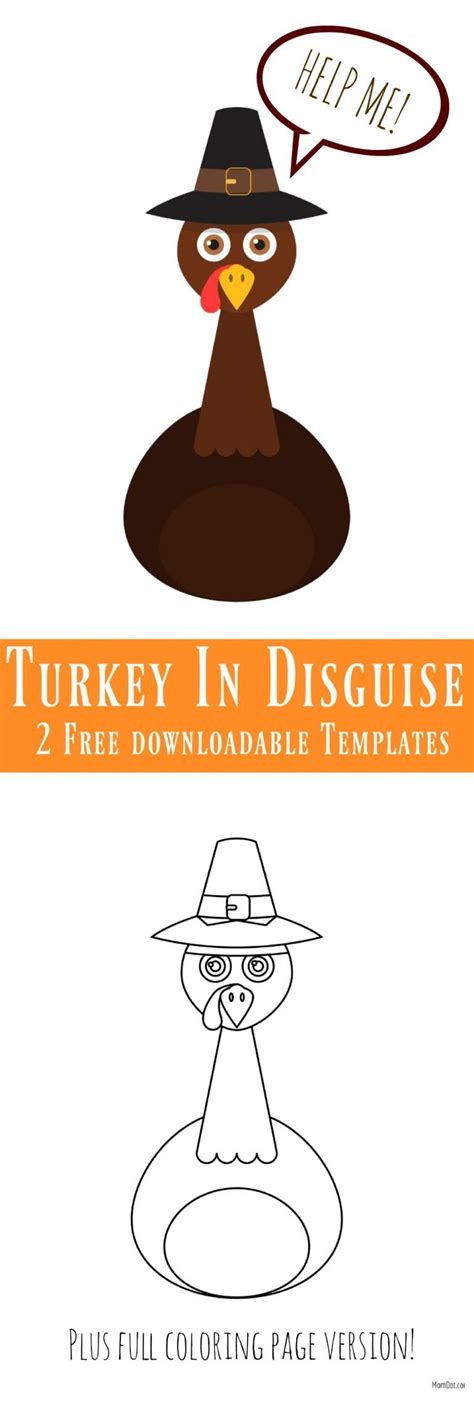 disguise  turkey template  downloadable templates  color