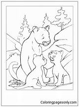 Mountain Lions Pages Coloring Color Mountains Kids sketch template