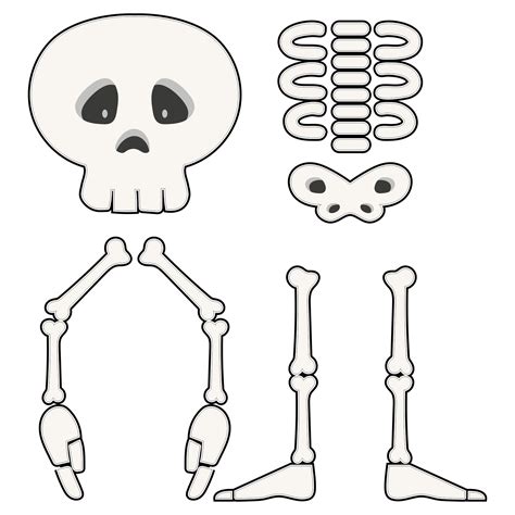 skeleton craft printable
