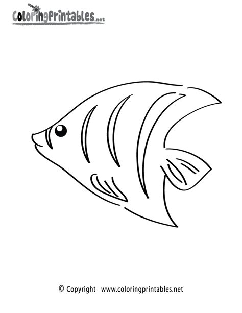 tropical fish coloring page   ocean coloring printable fish