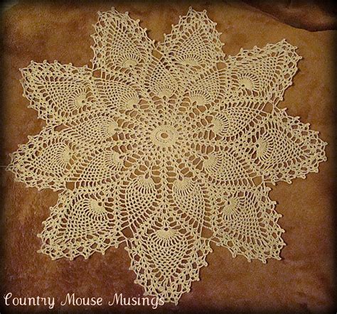 country mouse musings vintage pineapple doily pattern set