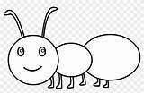 Ant Clipart Clip Cute Coloring Outline Easy Drawing Cartoon Kindpng Jing Fm sketch template