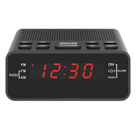 amazoncom alarm clock digital alarm clock radio  amfm radio sleep timer dimmer snooze